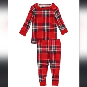 CHRISTMAS Crimson Plaid 2 Piece Baby Set Size 12 Months